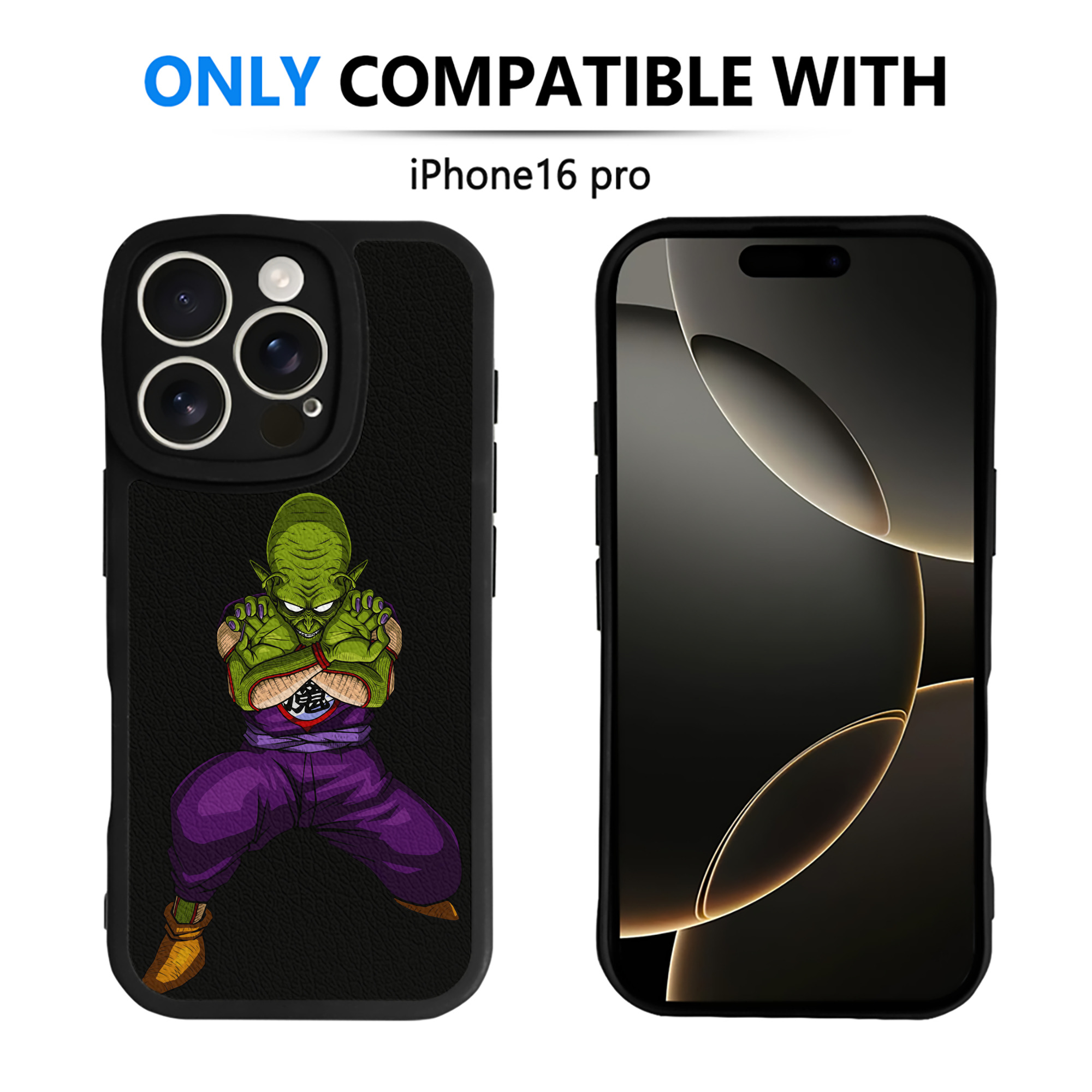 （画像用） ドラゴンボール DRAGON BALL 【iPhone 16シリーズ対応】シリコンスマホケース（レザー調） 材質：シリコン